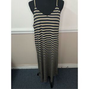 Mittoshop Stripe Spaghetti Strap Dress Size Large